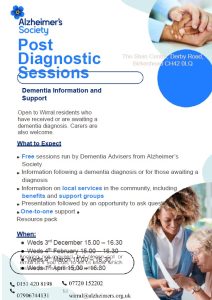 Alzheimer's Society Post Diagnostic Sessions